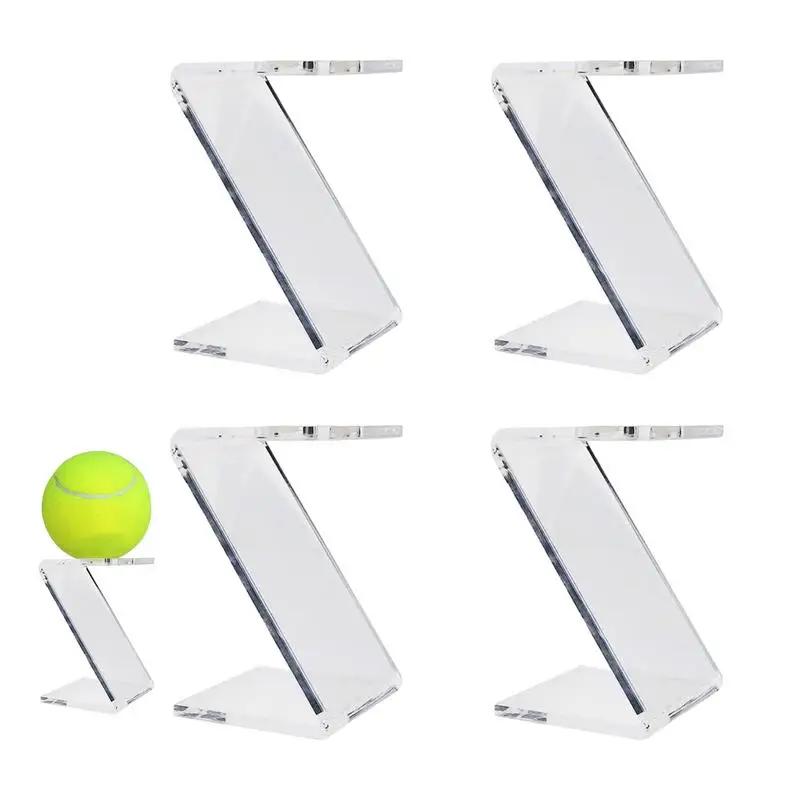 

Акриловая витрина для бейсбола, акриловый маленький держатель для мячей, витрина для мячей, 4 шт., витрина для мячей, акриловое крепление держателя