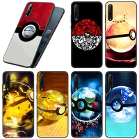 pokeball pokemon phone case for huawei honor 7a 7s 8a 8s 8c 8x 9a 9c 10i 20i 20s 20e 30i 9x pro 10x lite black soft cover