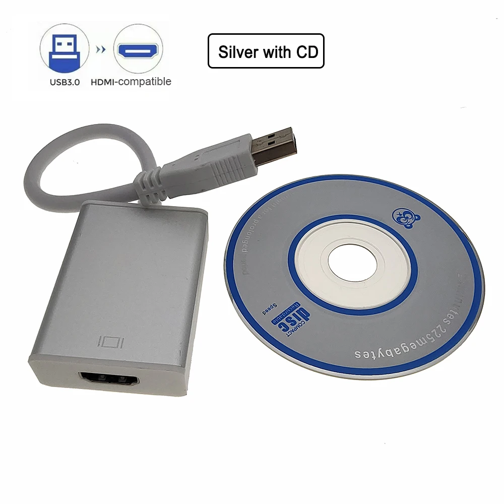 

USB 3.0 Video Adapter Full HD 1080P Converter USB 3.0 to HDMI-compatible For PC Laptop Projector HDTV External Video Card