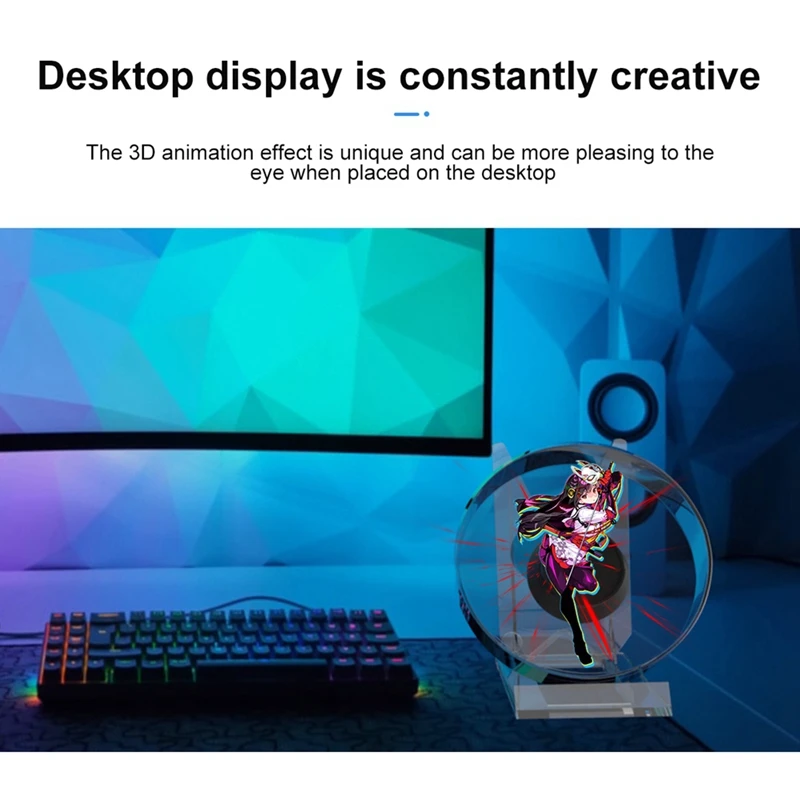 3D вентилятор голограмма проектора настольная лампа голографический