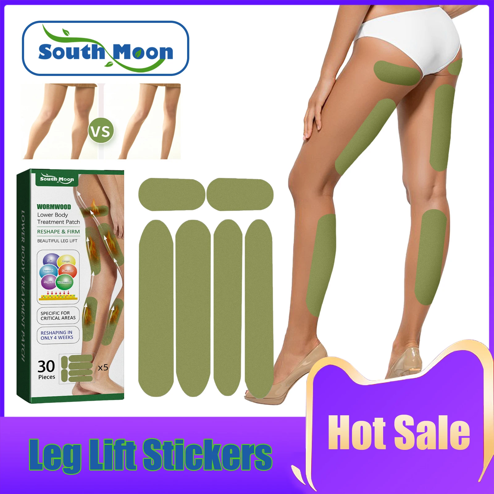 

Leg Slimming Patches Lifting Firming Anti Cellulite Weight Loss Muscles Lines Fat Burning Prevent Sagging Thigh Shaping Sticker