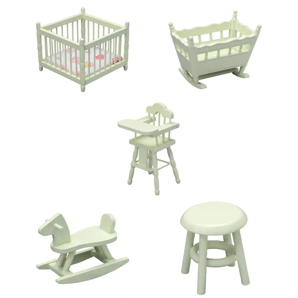 5x Simulation 1/12 Scale Doll House Mini Life Scene Furnishings Decor Accs