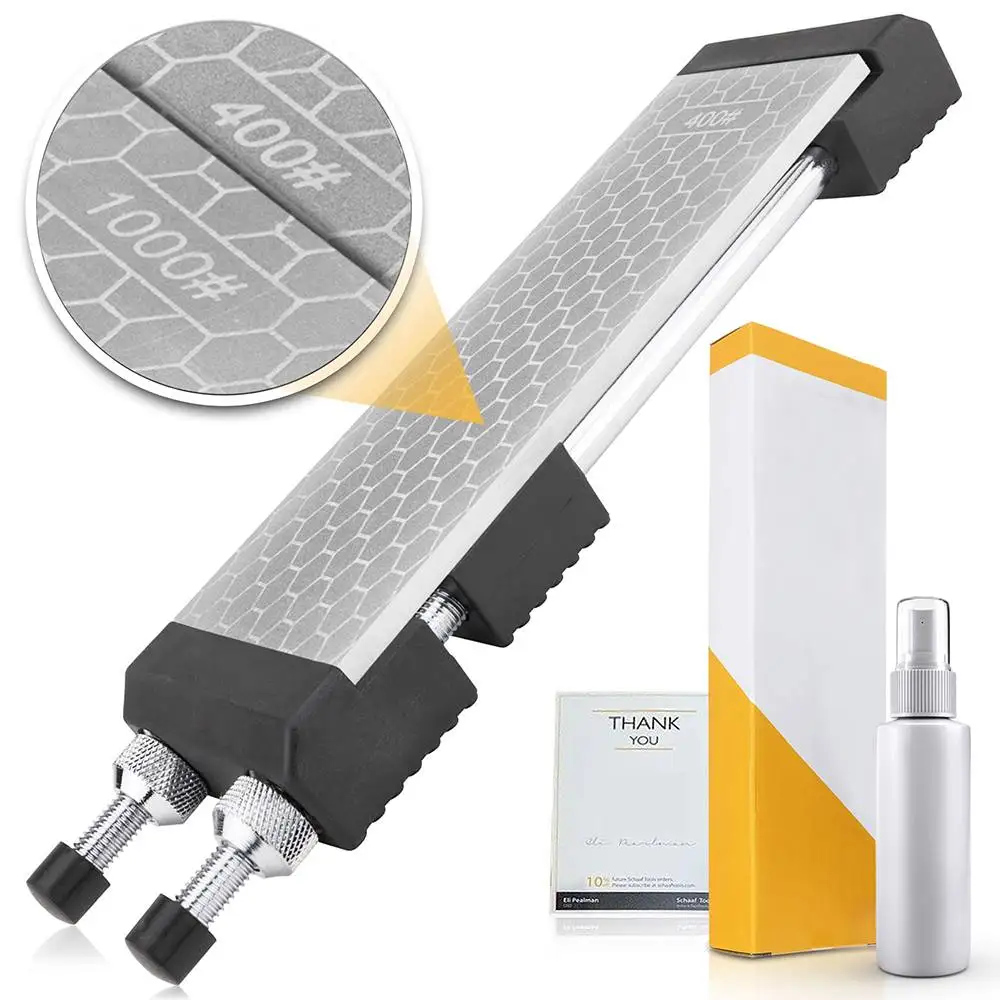 Набор алмазных точильных камней с регулируемым нескользящим держателем 8 дюймов