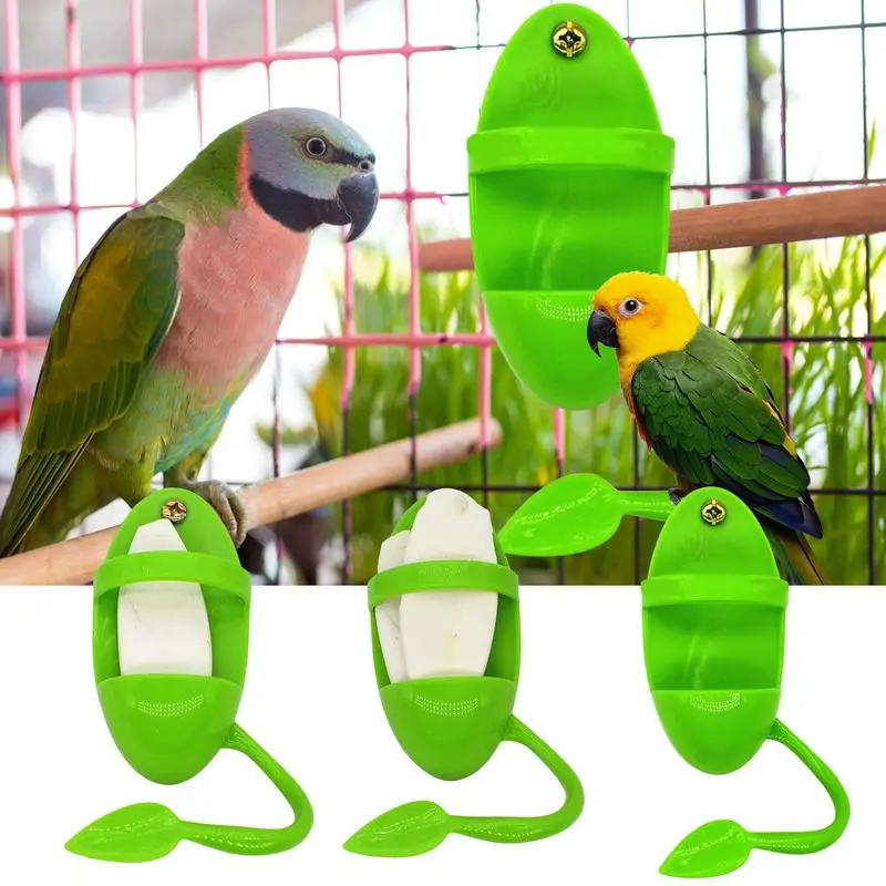 

Cuttlebone Holder For Bird Cage Pet Parrot Feeder Hanging Cage Feeding Cups Bird Cage Accessories Fruit Vegetable Storage