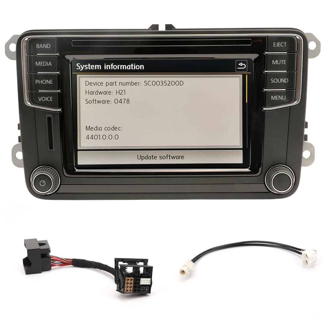MIB 5C0035200D Автомагнитола Android Auto 6 5 &quotс сенсорным экраном головное устройство с CD SD