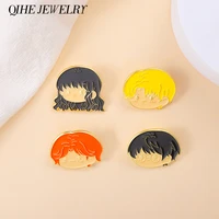 wizard witch student enamel pins magic boy girl movie peripheral products clothes hat decorative brooches badges gifts for fans