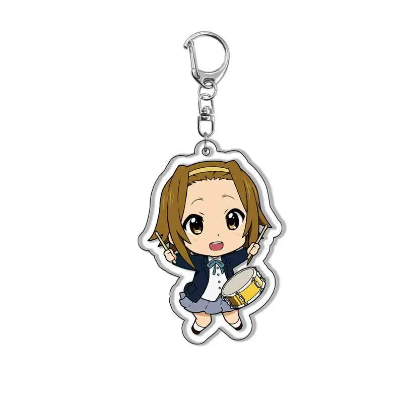 K-ON! Cartoon Anime Series Acrylic Keychain Backpack Pendant Unisex Birthday Gift Christmas Children's Toy