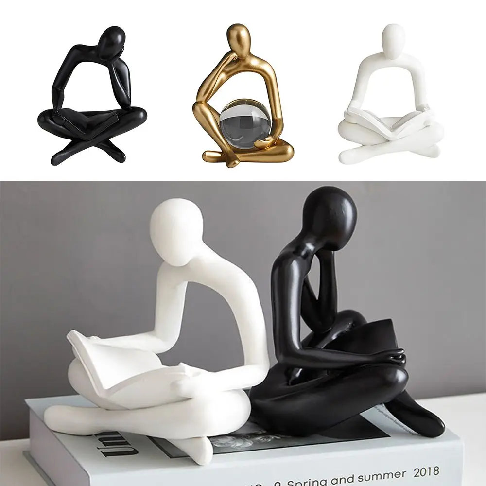 

Украшения, Скандинавская зернистая смола, золотые фигурки, украшения, человеческие миниатюры, современная абстрактная статуя из смолы