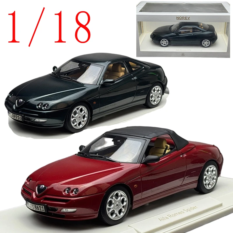 Фото Модель спортивного автомобиля Alfa Romeo Spider в масштабе 1:18 от NOREV, литая под давлением, из сплава, модель Alfa Romeo Coventry, в качестве подарка для коллекционирования и демонстрации №1