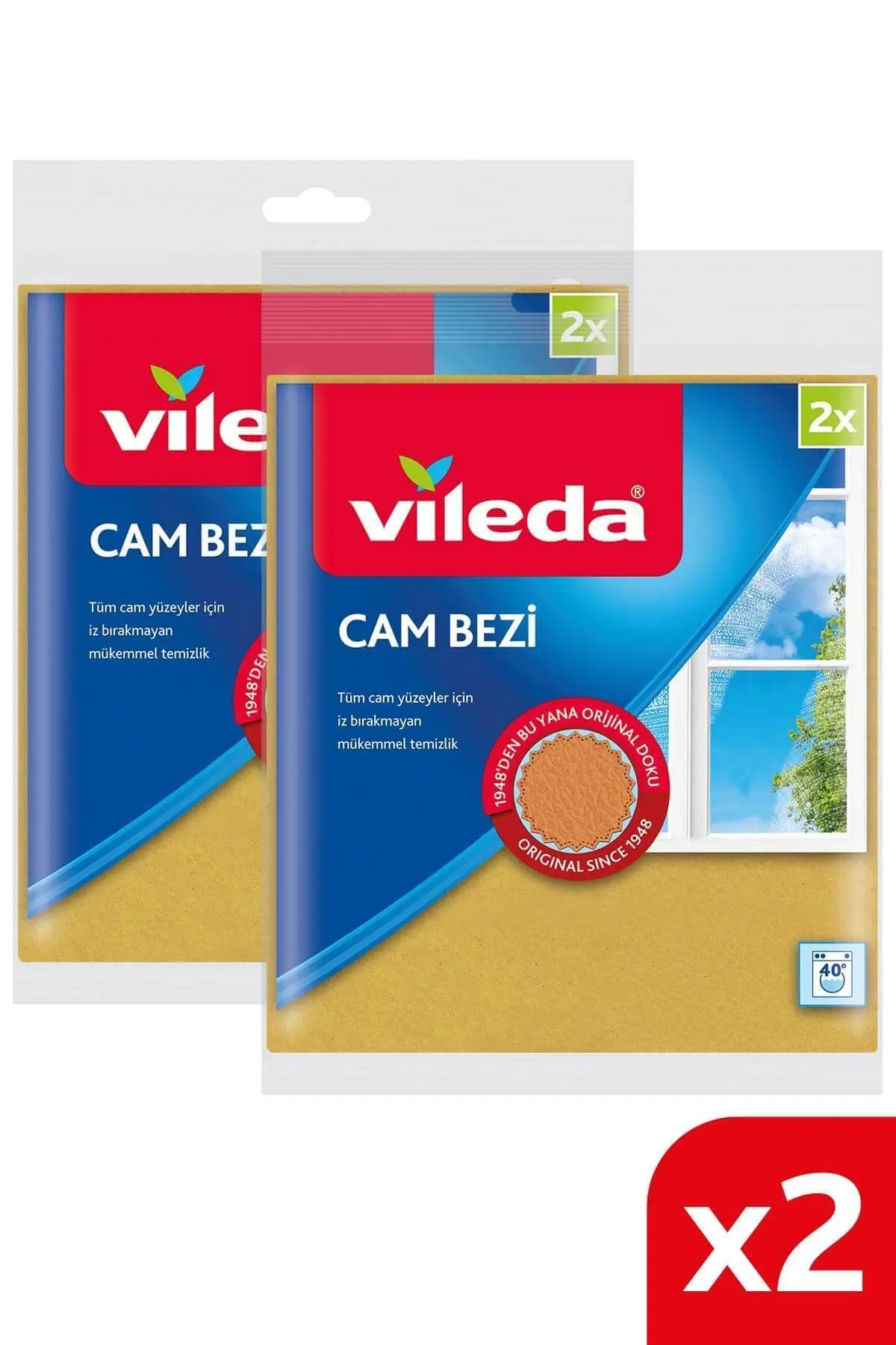 

VILEDA 4 Pcs free Cloth + 30 Mikrofiberli 2'li Glass Cloth Economic Package 2'li