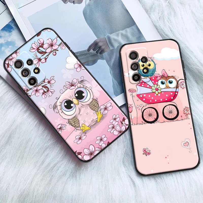 

Animal For Samsung A11 A21S A31 A32 A41 A51 A71 A52 A72 4G 5G Phone Case Silicone Cover Back Funda Liquid Silicon Black