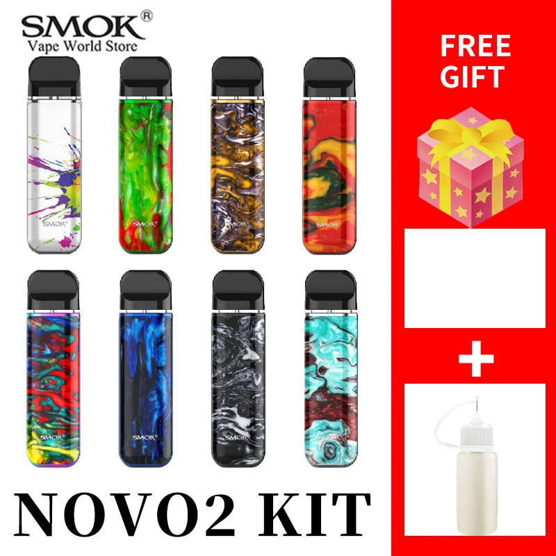 

VAPE SMOK NOVO2 Kit 800 mah Battery Cigarette Electronique 2ml Tank Novo MTL Pod vS smok Nord Vape pen