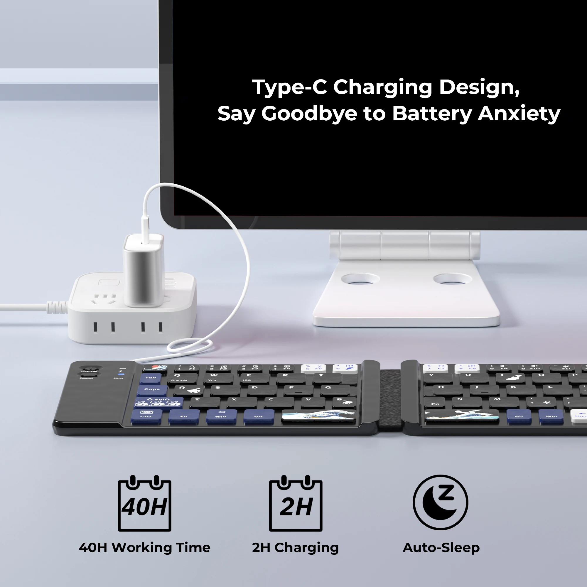 Привод клавиш клавиатуры Bluetooth для ноутбука XVX Ультратонкий и легкий дизайн