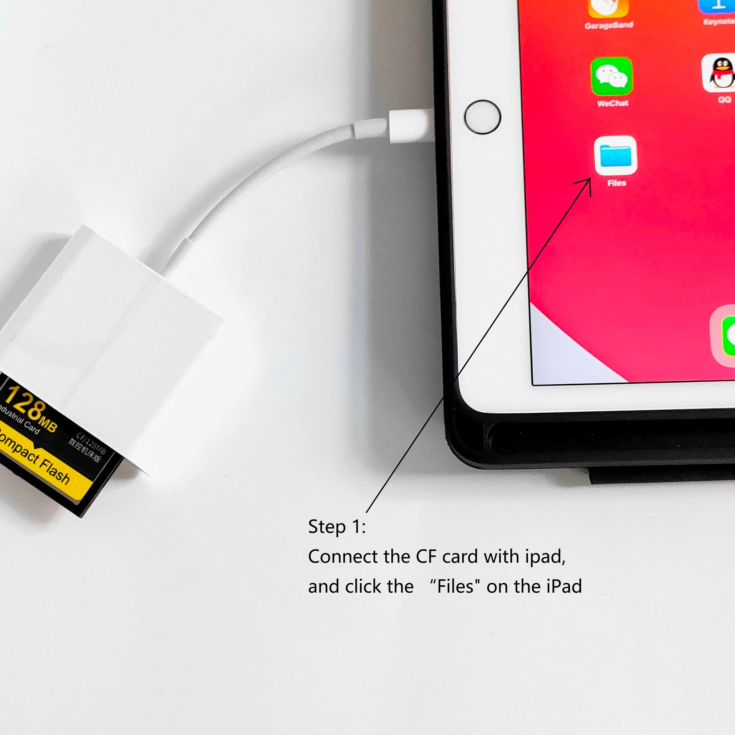 3 in 1 SD CF TF Card Reader for IPhone 8pin to SD/TF/CF Adapter Trail Game Camera Viewer for ipad