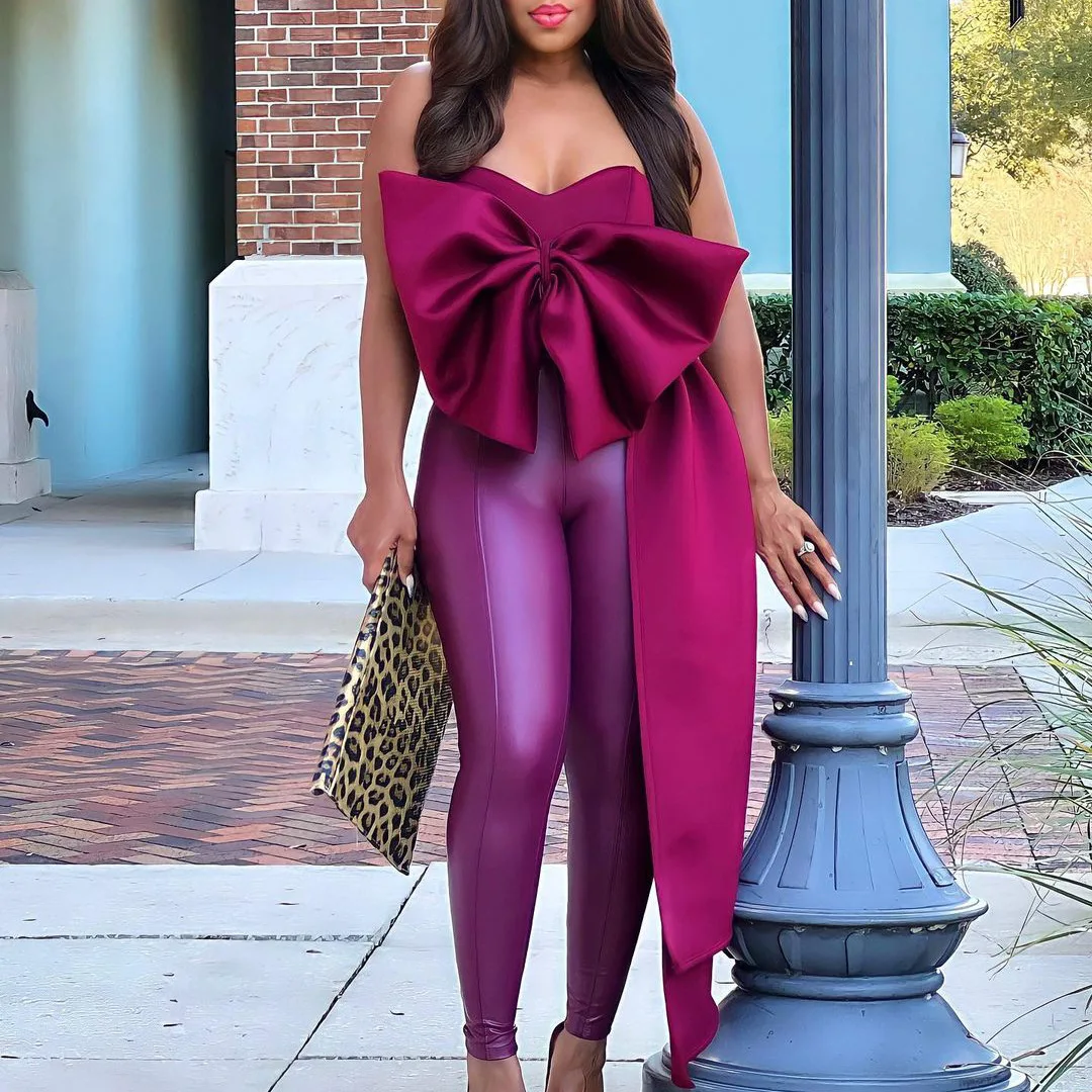 

Женская модная Изящная блузка с большим бантом