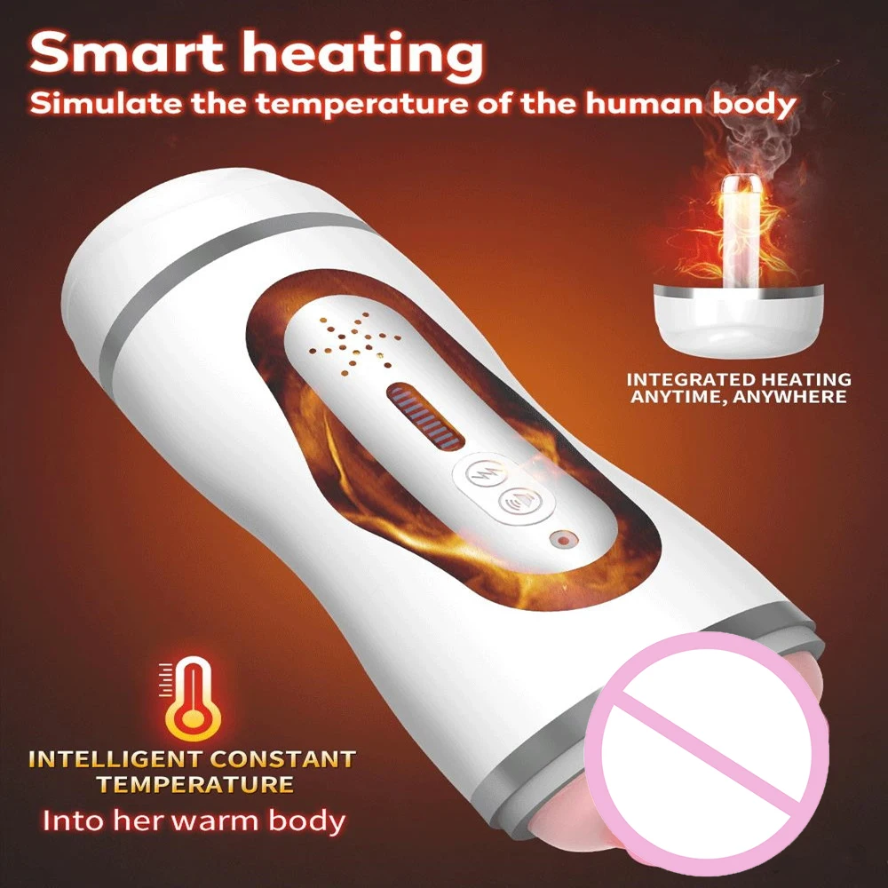 Automatic Sucking Male Masturbator Cup Heating Real Vagina Blowjob Electric Vibrator Pocket Pussy Adult Goods Sex Toys for Men | Красота и