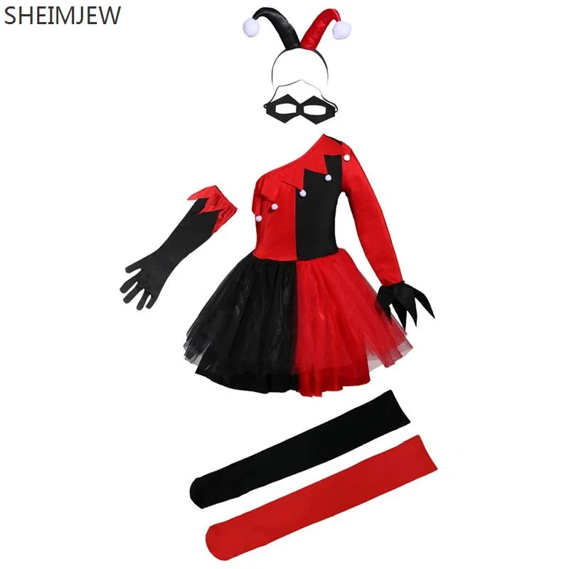 2024 костюм клоуна для девочек детские праздничные платья цирковой клоун