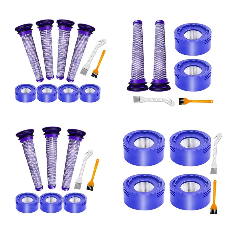 

Pre-Filters HEPA Post-Filters Replacements Compatible For Dyson V8 And V7 Cordless Vacuum Cleaners Accessories