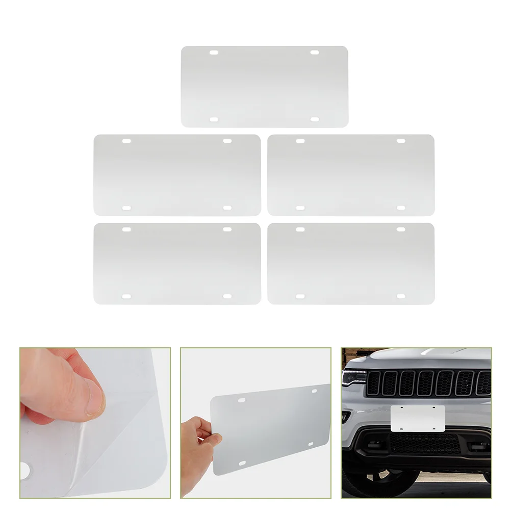 

5 Pcs Thermal Transfer Plate Heat Blank License DIY Metal Tags Car Sublimation Plates Auto