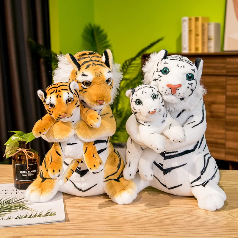 

40 см Симпатичный реалистичный Тигр пушистые мягкие животные имитация Тигра для матери и ребенка плюшевые игрушки детские игрушки подарок на день рождения и Рождество