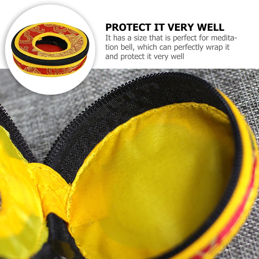 Набор колец-колокольчиков сумка для контейнера медитации религиозные тарелки