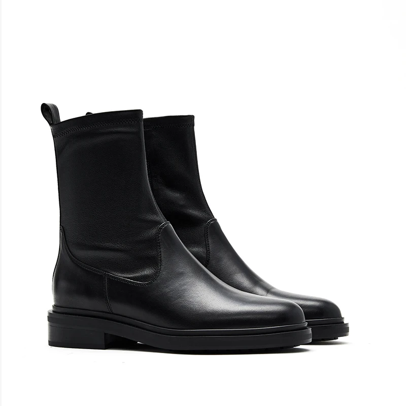 

2022 женские зимние ботинки Dave & Di, женские модные простые ботинки челси из натуральной кожи в английском стиле, ботинки для верховой езды, жен...