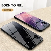 for xiaomi redmi k50pro case luxury starry sky glass phone case for poco x3nfc x4pro m4pro f3 mix4 mix3 hard cover coque