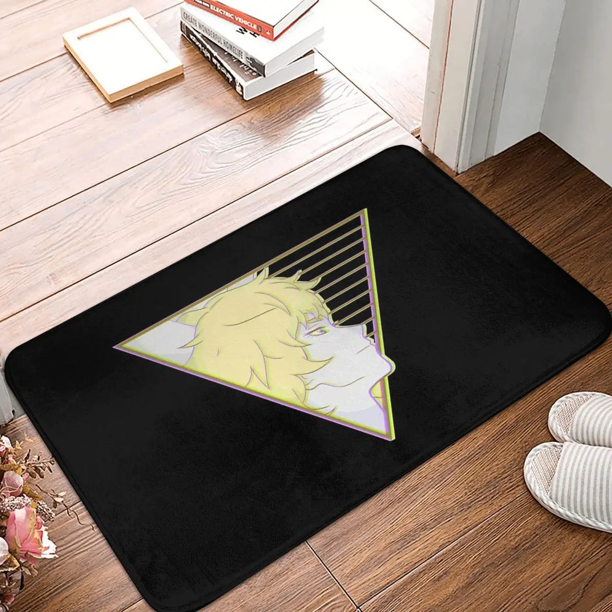 Devilman Crybaby Non-slip Doormat Ryo Asuka Vaporwave Living Room Kitchen Mat Prayer Carpet Flannel Pattern Decor