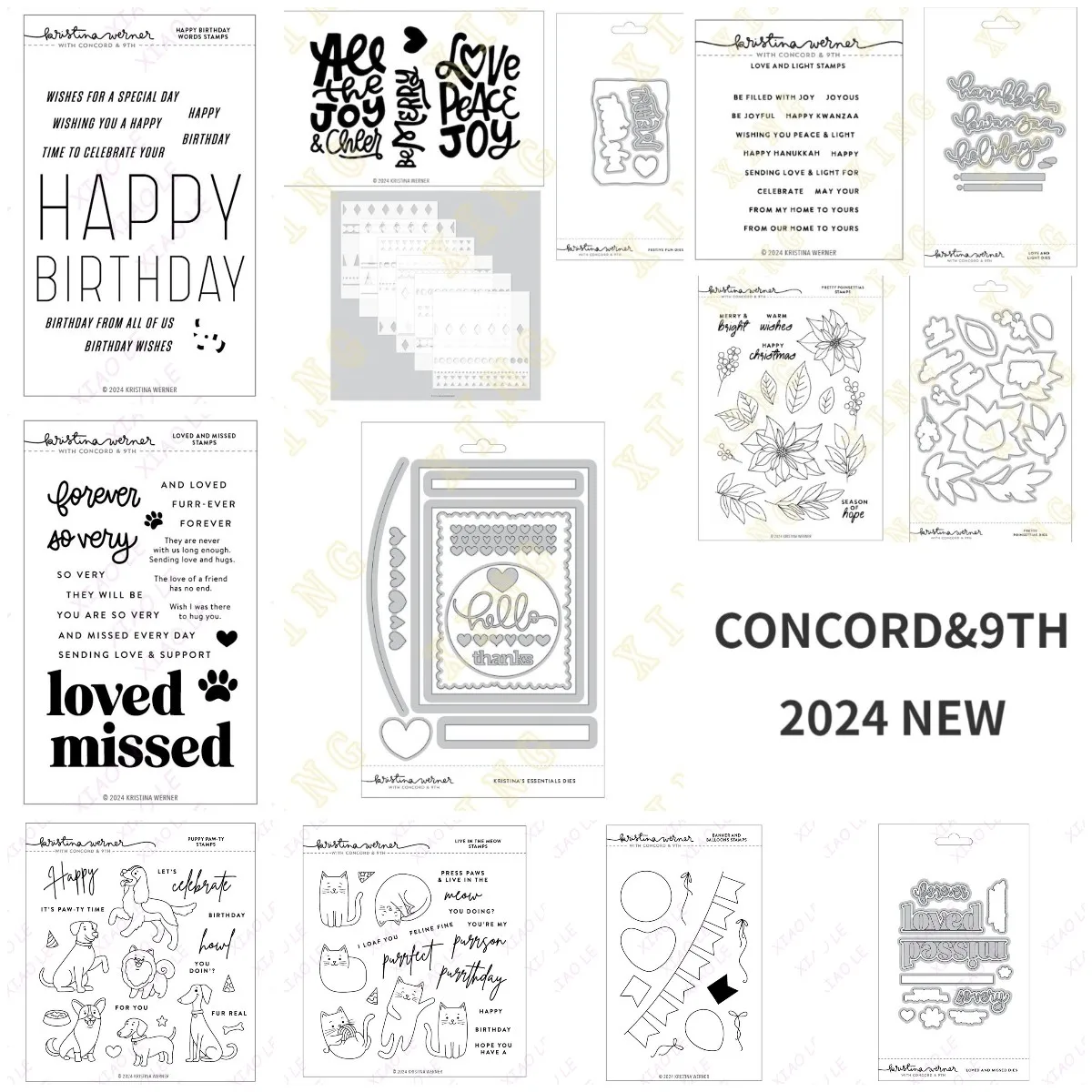 Live in the Meow Puppy Paw-ty металлические трафареты силиконовые штампы трафарет для