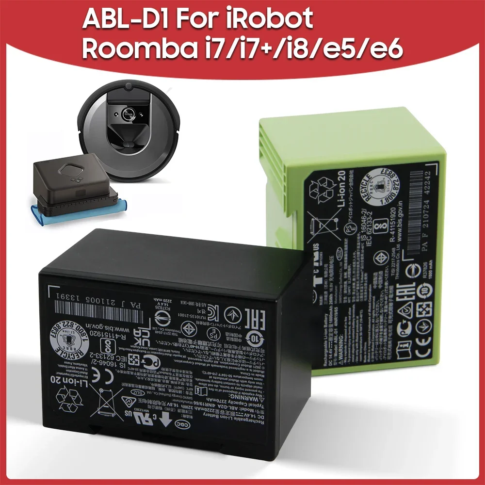 Новый сменный аккумулятор ABL-D1 ABL-D2 для iRobot Roomba i7 i7+ i8 e5 e6 e57150 i7550 + i8550 аккумуляторы