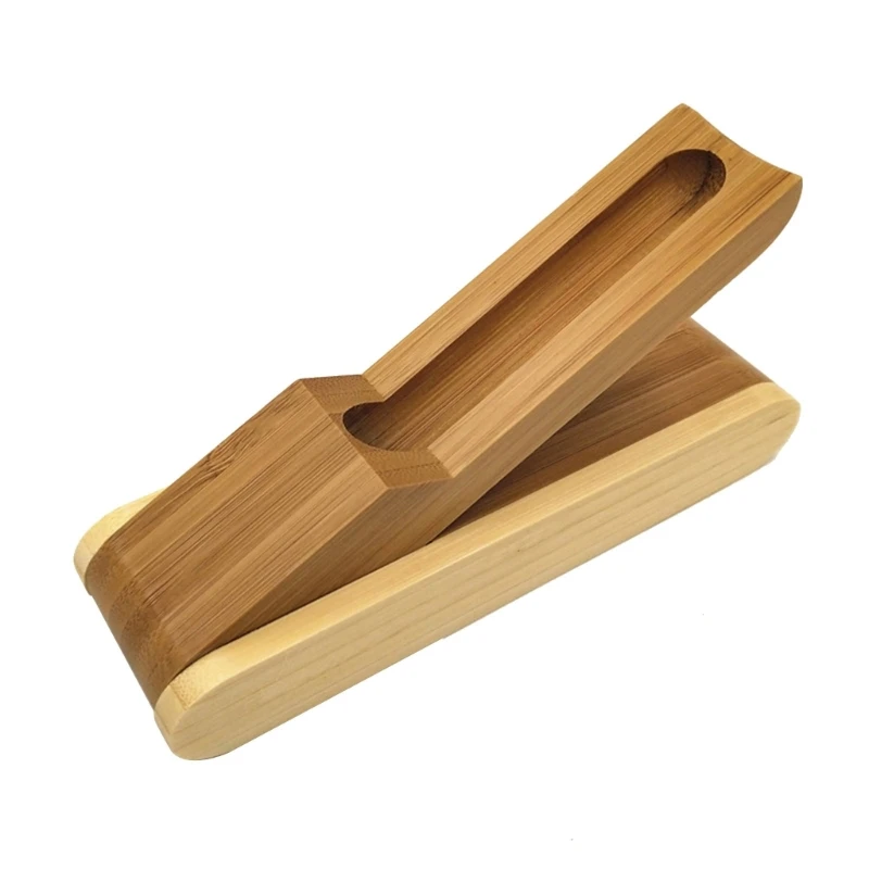 

Portable Folding Bamboo Pen Box Holder for Single Writing Instrument Pencil Box