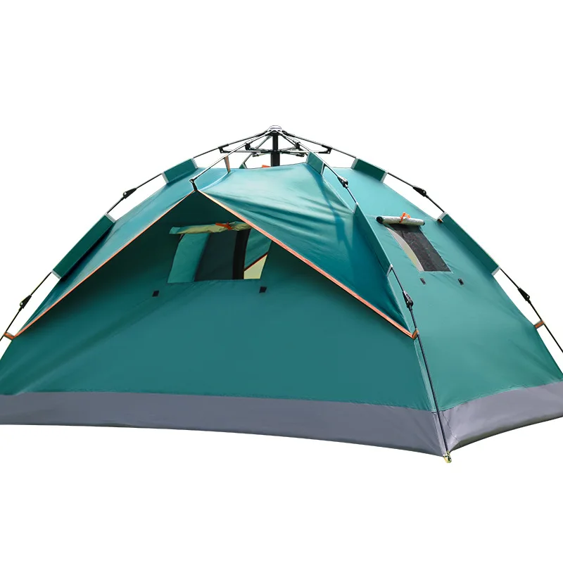 

Outdoor Rain-Proof Camping Double Tent Three Windows Automatically Open Without Construction