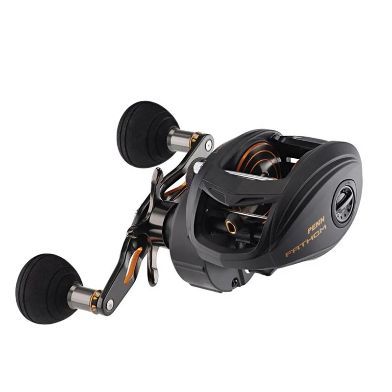 

PENN Fathom Baitcasting Fishing Reel FTH200LP 200LPHS 300LPHS 6+1BB Dual Action Casting Brake Low Profile Reel Fake Bait America