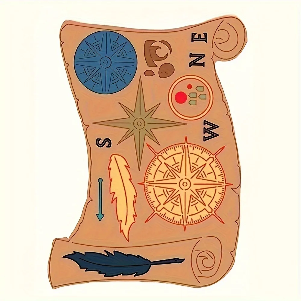 Металлические штампы для резки морской карты украшения скрапбукинга трафареты