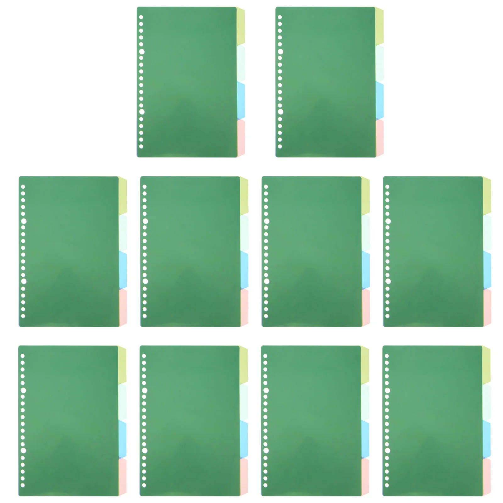 

10 Pcs Classified Lables Filler Paper Tab Dividers Blinder Dividers