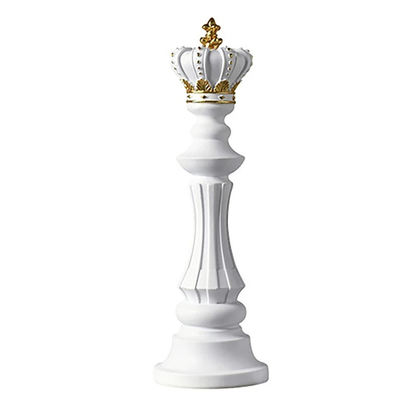 

Ретро Статуэтка шахматных фигурок из смолы для интерьера, скульптура Королевского рыцаря для художественных украшений, украшение для дома