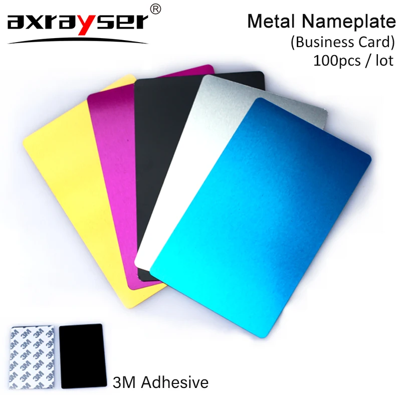 

Металлические заготовки для визиток axrayser Metal Nameplate 5 цветов