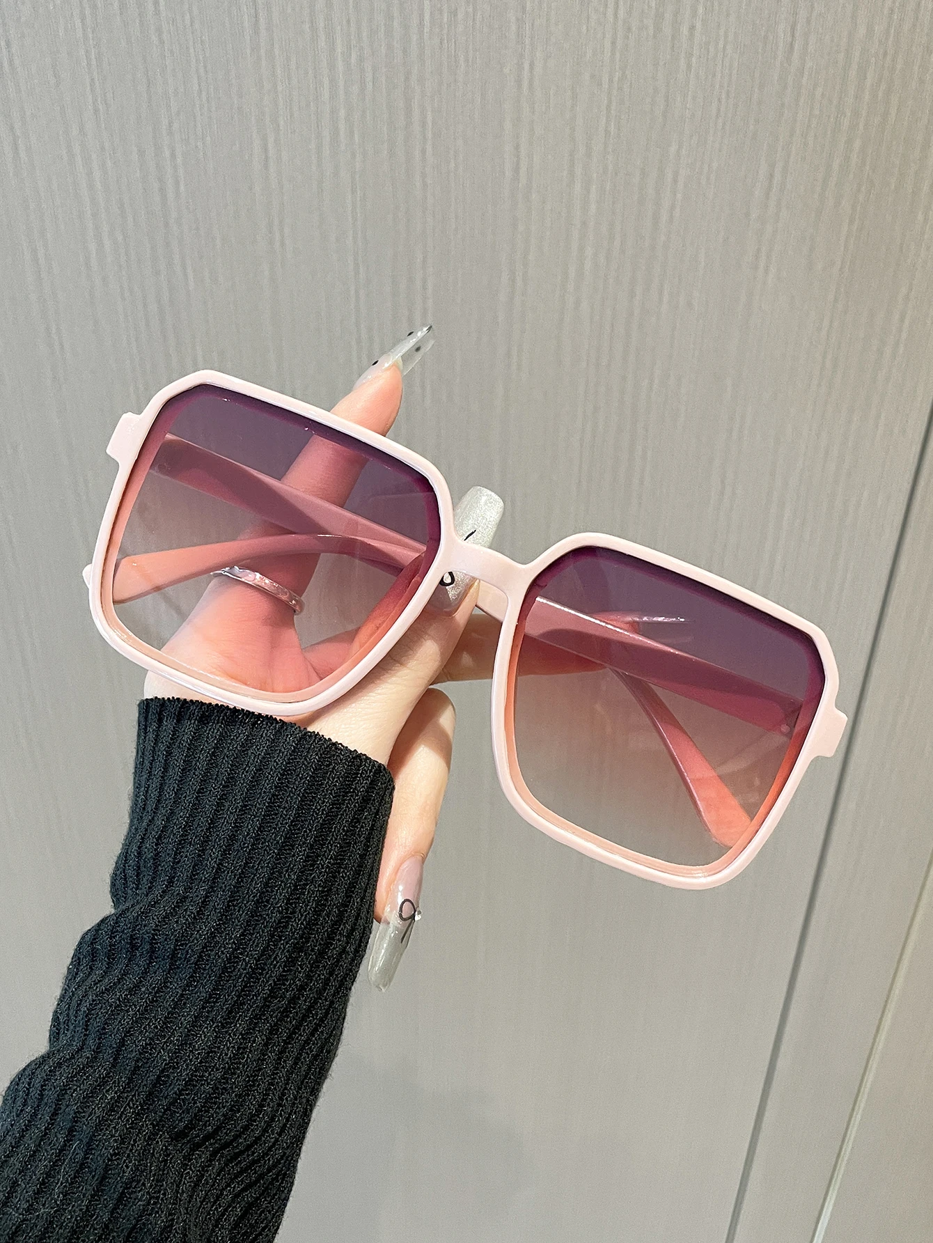 Солнцезащитные Очки Унисекс В Винтажной Квадратной Пластиковой Оправе С Защитой