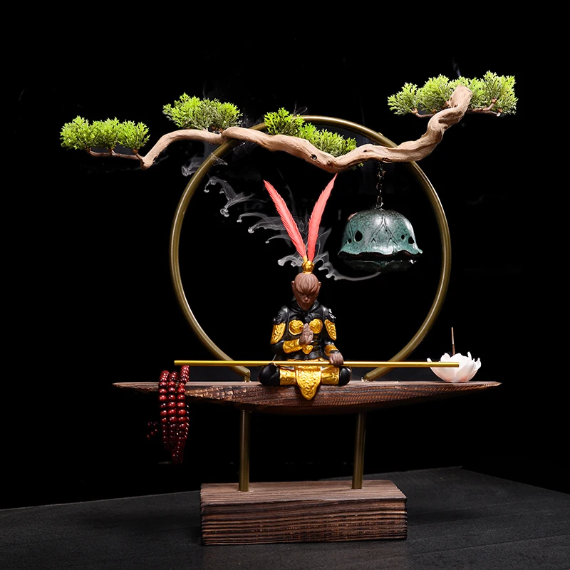 Керамический держатель для благовоний самурая основание расплава воска фонтан