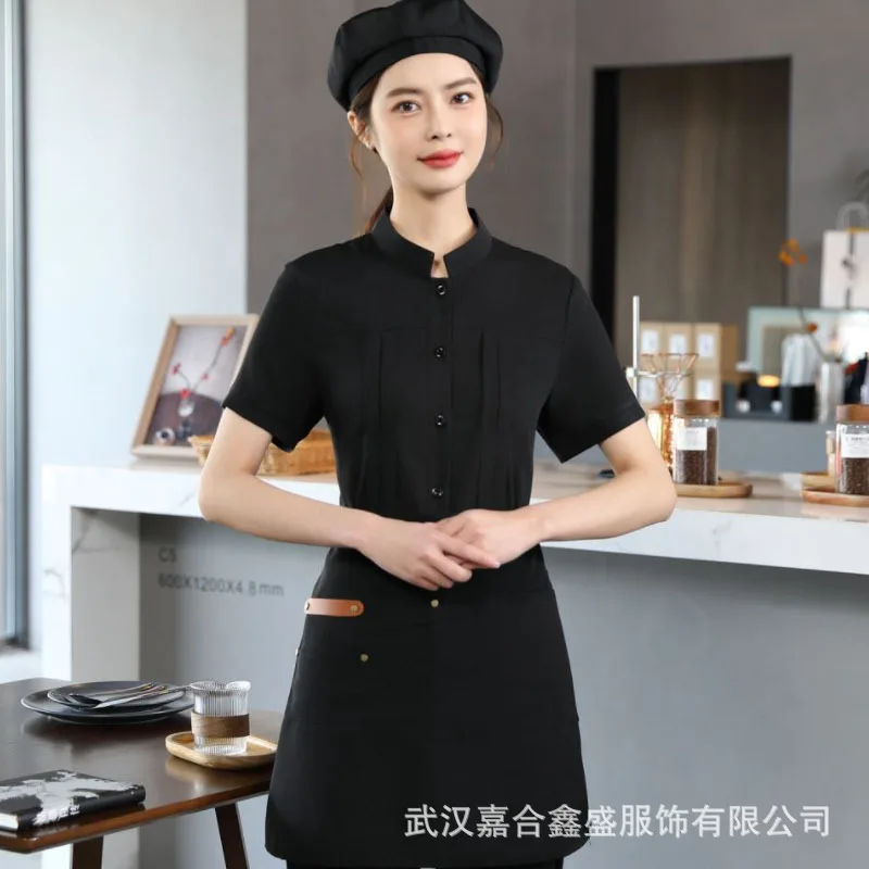Рабочая одежда в западном стиле для ресторана летние комбинезоны с коротким