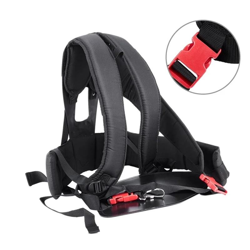 

Grass Cutter Accessories Double Shoulder Strap Harness For Brush Cutter With Confortable Shoulder Padsleg Protection Panel