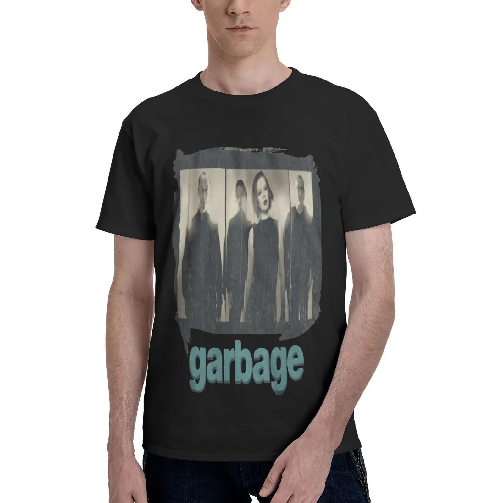

Garbage North American Tour 1996 Band T Shirt Harajuku Oversized T Shirt Tops Men's T-Shirt Men T-Shirt Clothing Men's Clothes