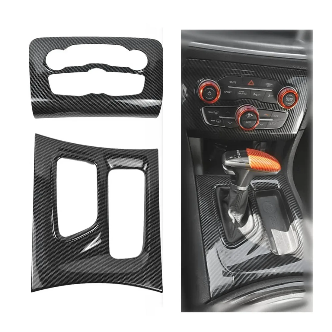 

2 шт., отделка из углеродного волокна для Dodge Charger 2015-2022