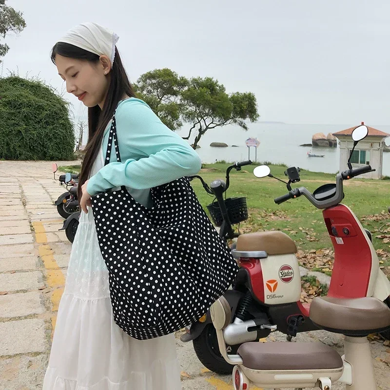 Многофункциональная сумка большой вместимости простая и повседневная холщовая