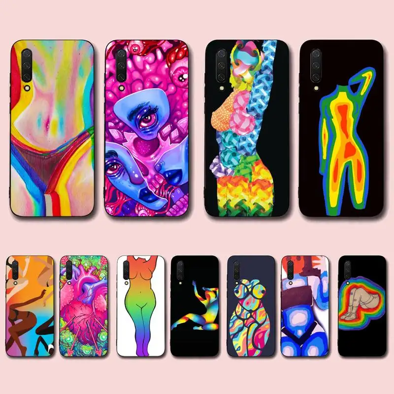 

Rainbow Body Phone Case for Xiaomi mi 5 6 8 9 10 lite pro SE Mix 2s 3 F1 Max2 3