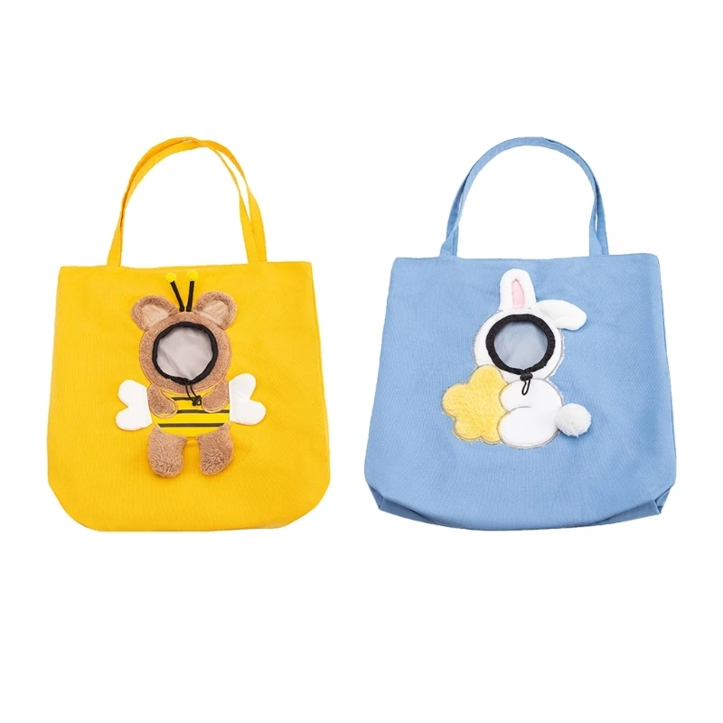 

Small Dog Tote Bag for Travel Pet Canvas Shoulder Bag Large Capacity Go Out Bag Lovely Carriers Bag Travel Bag DropShip