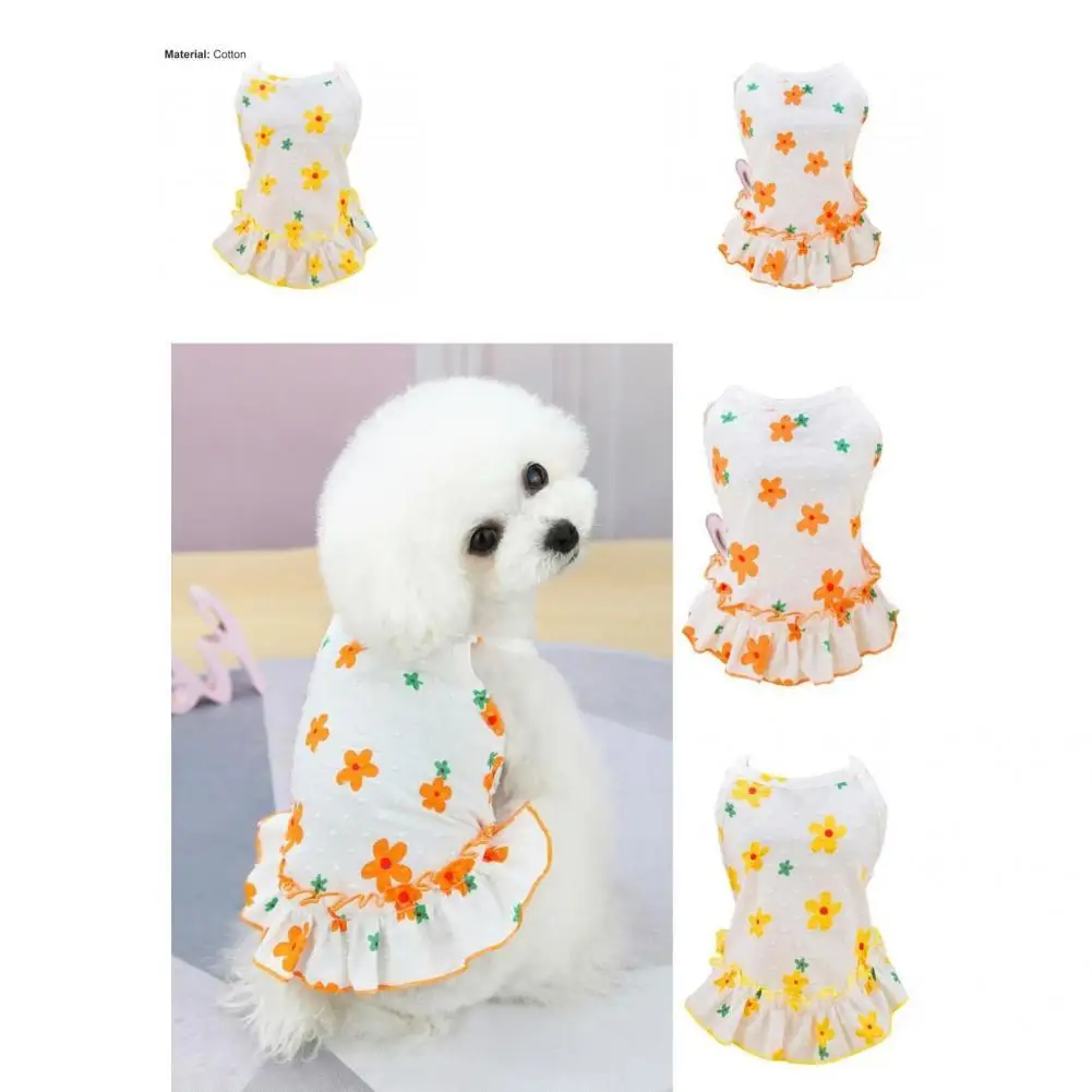 

Pet Dress Cozy Summer Dog Two-legged Clothes Reusable Lovely Pet Skirt