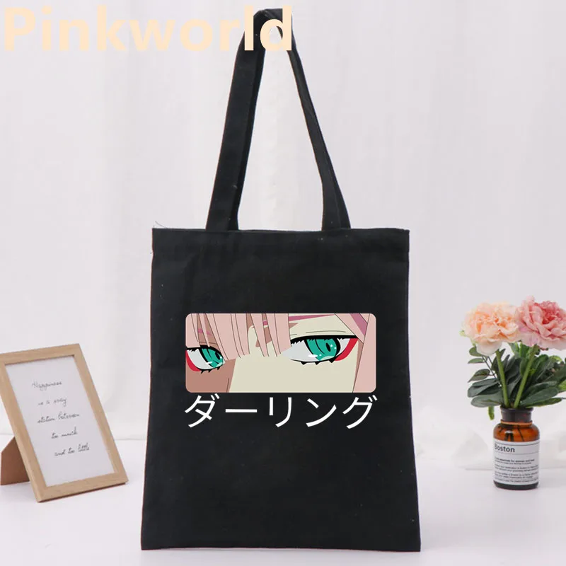 

Shoulder Bag Tote Bag Drop Ship Bag Zero TWO Cartoon Anime Cute Print Cool Shopper Bag Shopper Black White Women Fashion Shopper