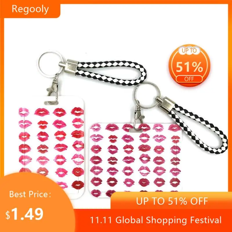 

Привлекательный держатель для кредитных карт с губами, Студенческая Женская дорожная сумка для банковских и автобусных карт, Обложка для в...