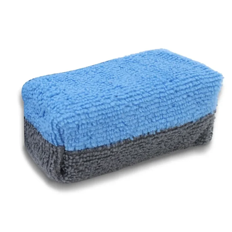 

Губка для вощения автомобиля из микрофибры, прямоугольный губчатый чистящий блок, инструменты для красоты и обслуживания автомобиля, автомобильные аксессуары